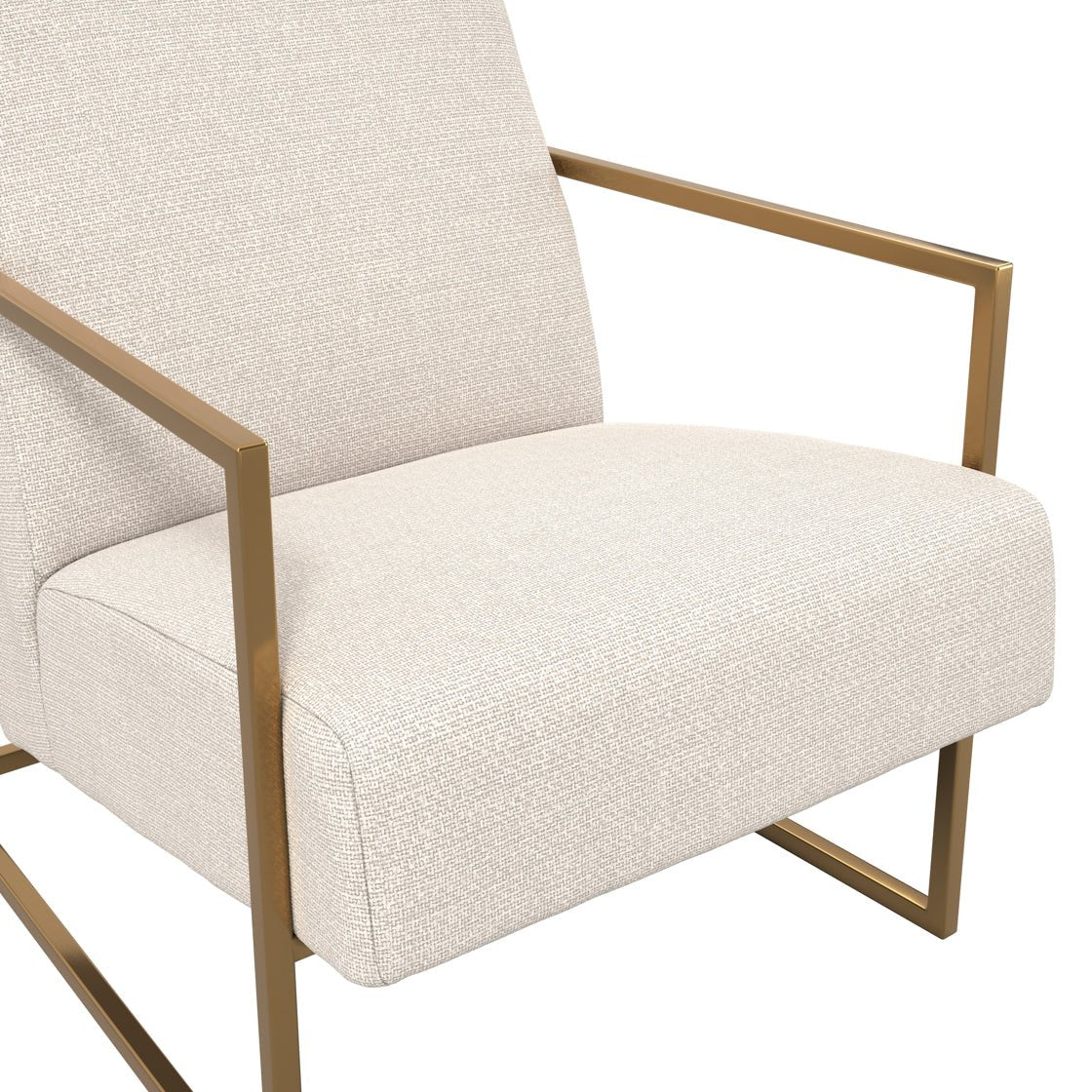 Ashford & Grey Ritz Beige and Gold Accent Chair Accent & Armchairs