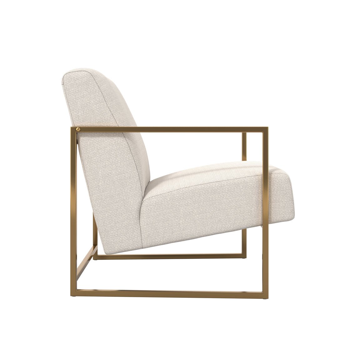 Ashford & Grey Ritz Beige and Gold Accent Chair Accent & Armchairs