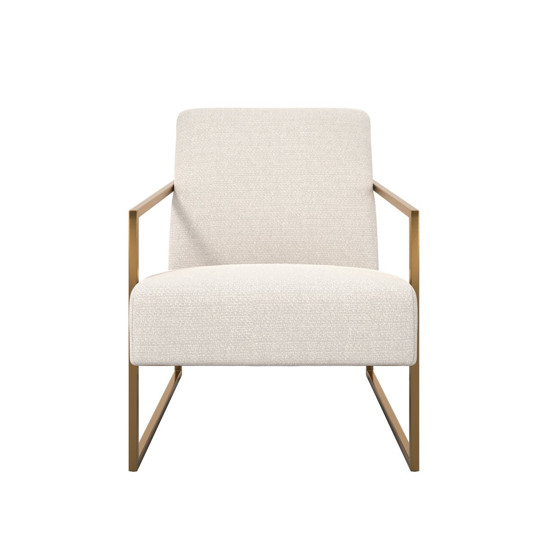 Ashford & Grey Ritz Beige and Gold Accent Chair Accent & Armchairs
