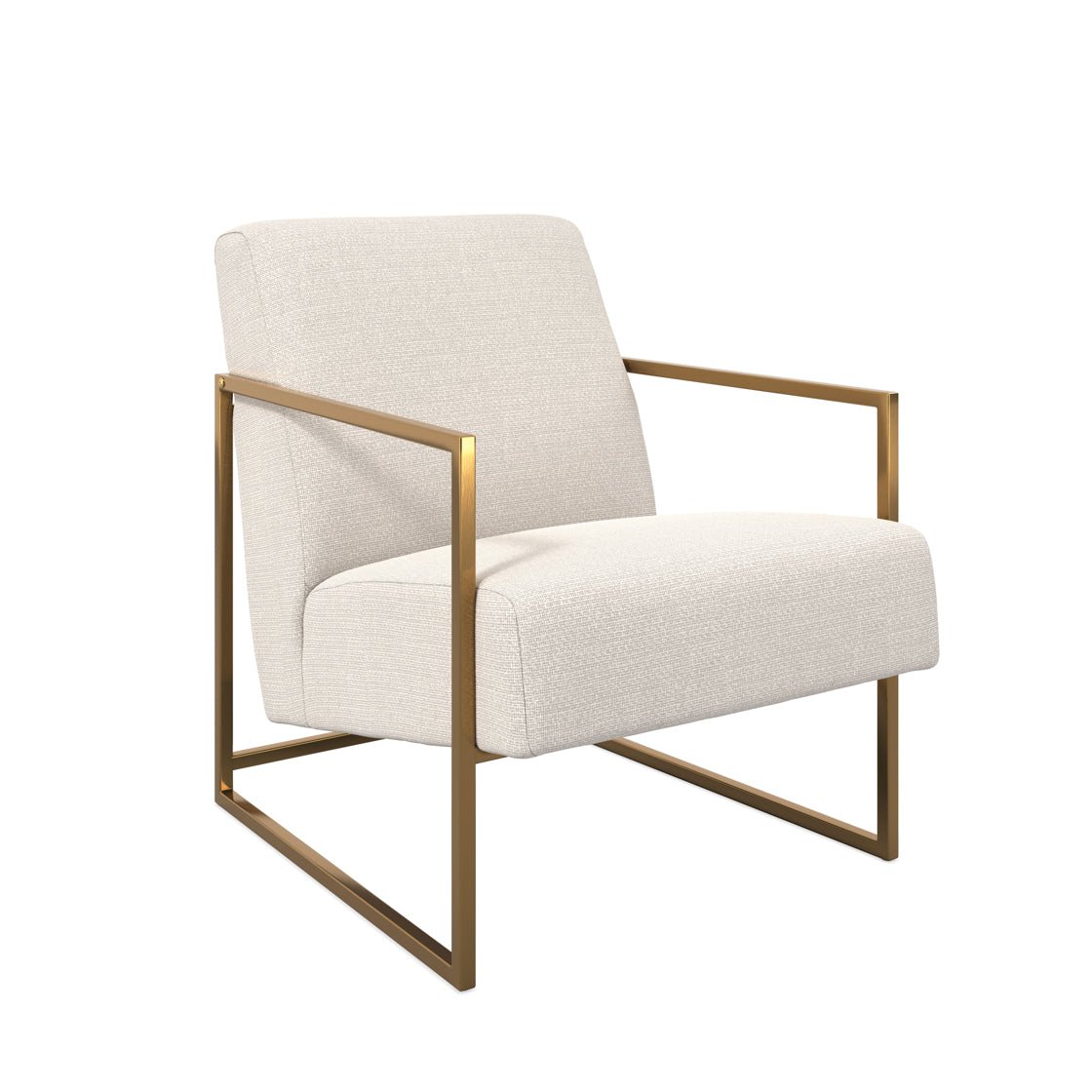 Ashford & Grey Ritz Beige and Gold Accent Chair Accent & Armchairs