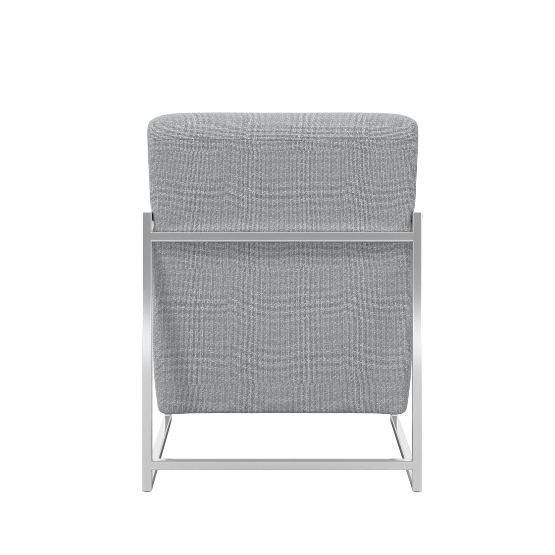 Ashford & Grey Ritz Dove Grey and Silver Accent Chair Nicholas John Interiors