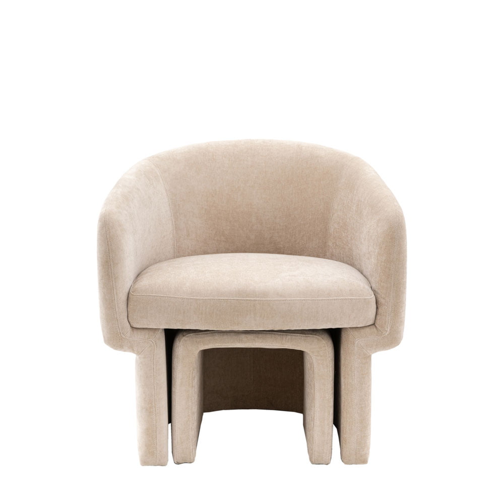 Askel Armchair in Cream Accent & Armchairs