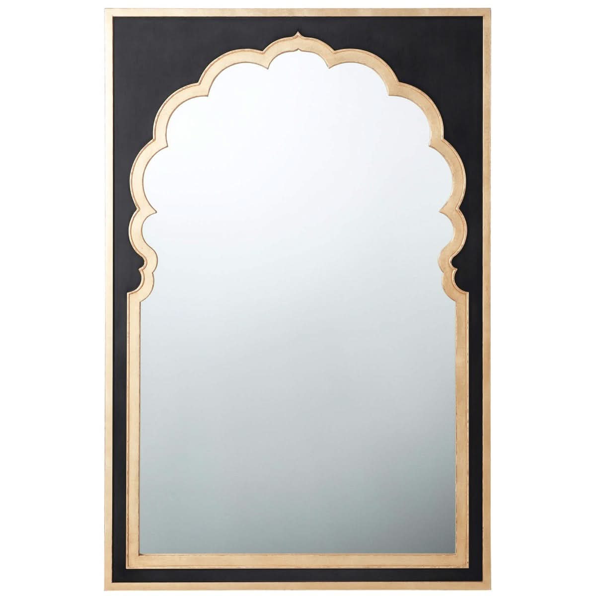 Theodore Alexander Mirror Jaipur Wall in Black   Nicholas John Interiors