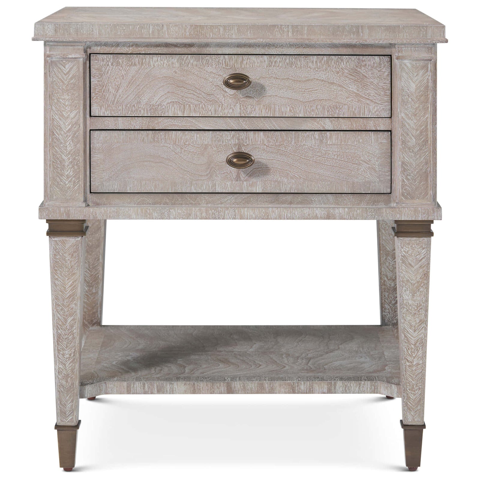 Theodore Alexander Salinger Bedside Table in Light