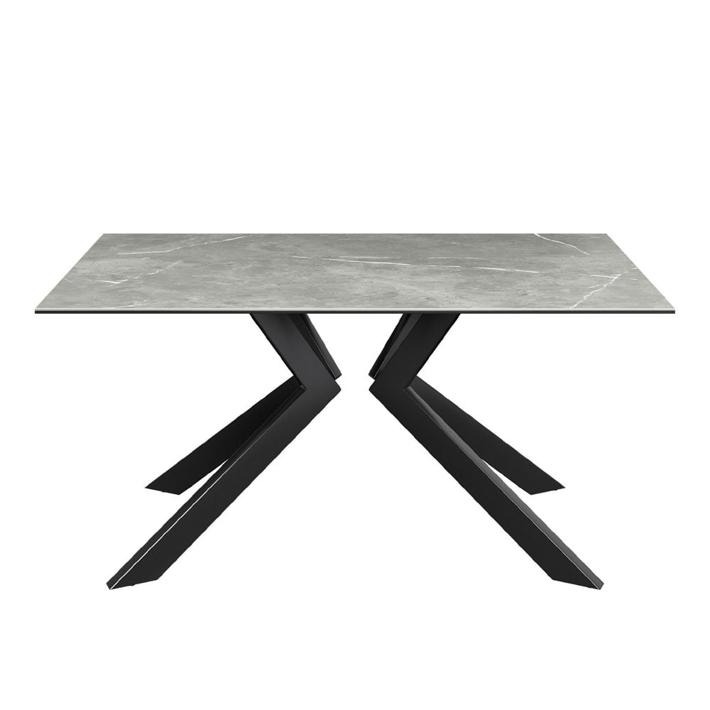 Azuma Fixed Matte Grey Ceramic Dining Table - 160cm Dining table
