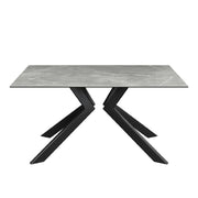 Azuma Fixed Matte Grey Ceramic Dining Table - 160cm Dining table