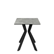 Azuma Matte Grey Ceramic Side Table Side Table