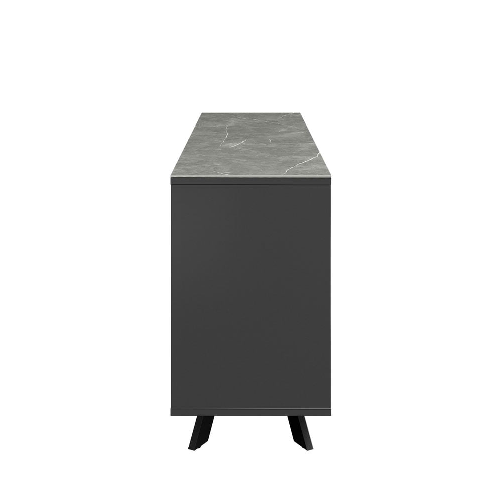 Azuma Matte Grey Ceramic Sideboard Sideboard
