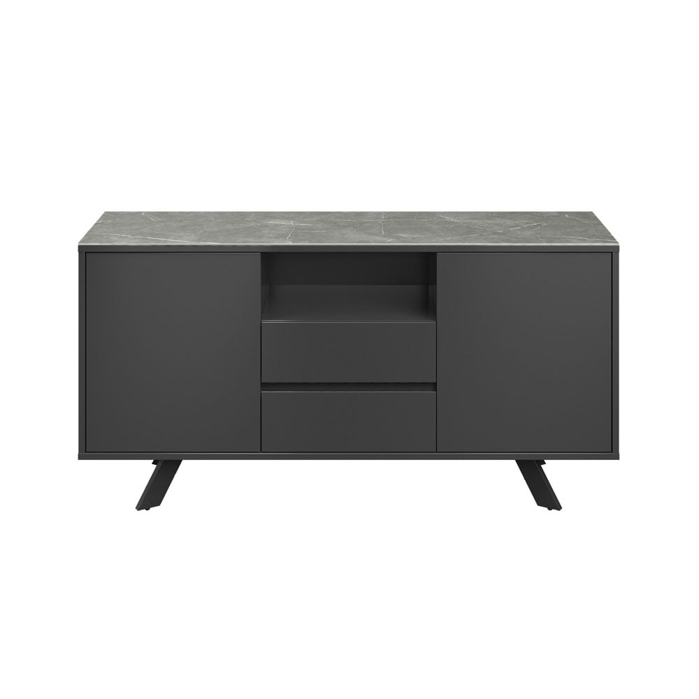 Azuma Matte Grey Ceramic Sideboard Sideboard