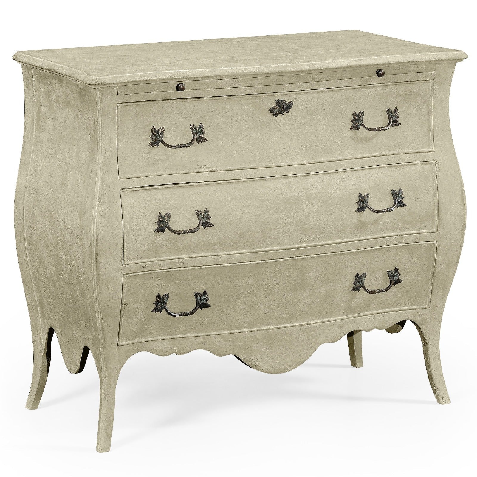 Jonathan Charles Chest of Drawers Bombe in Grey