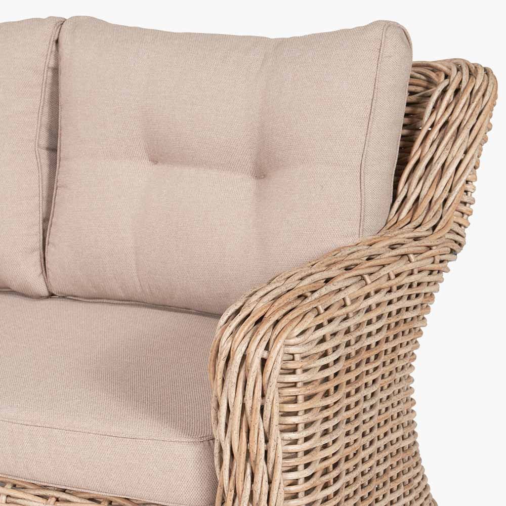 Barakaldo Natural Antique Outdoor Corner Seating Set - Pacific Lifestyle Nicholas John Interiors