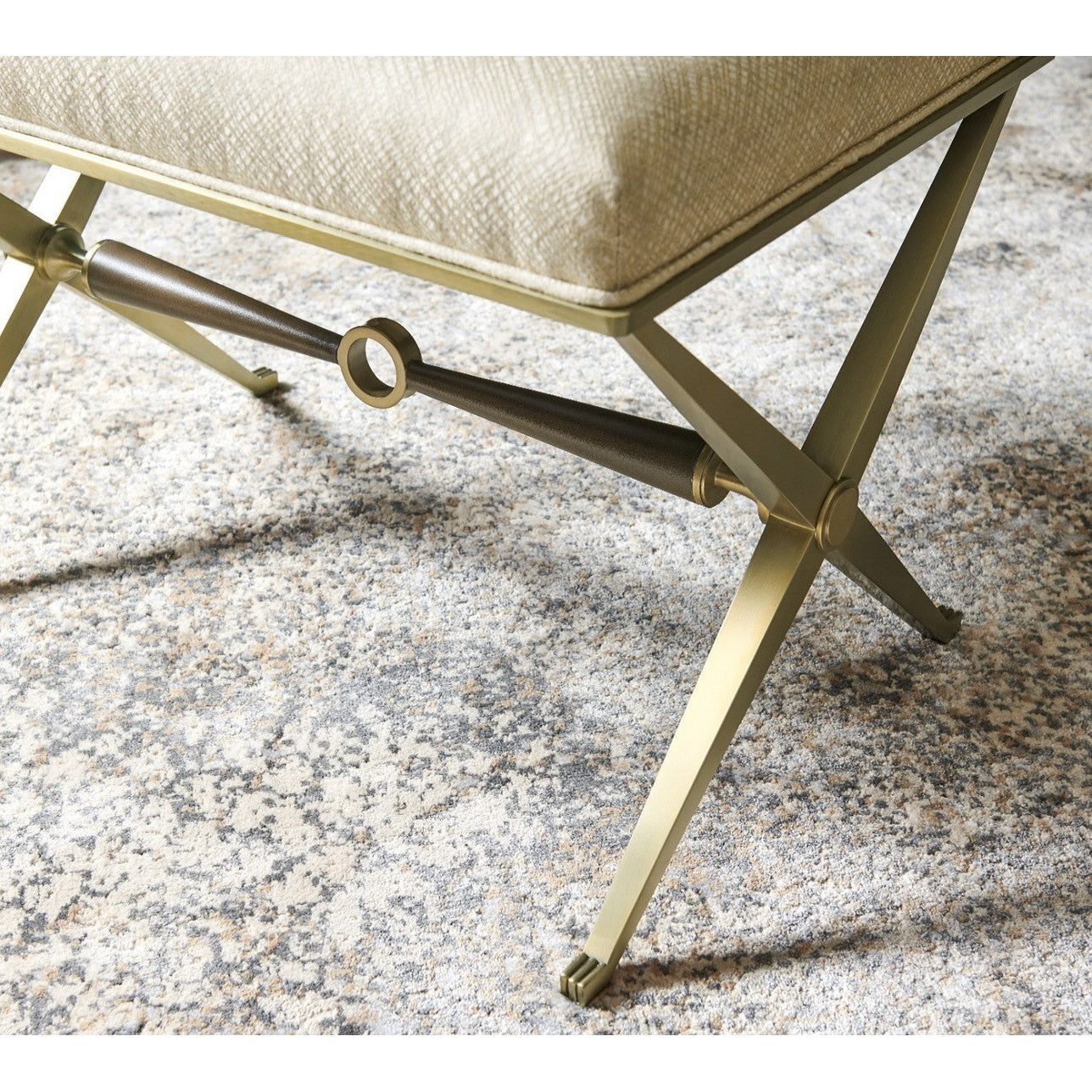 Jonathan Charles Barcelona Upholstered Stool