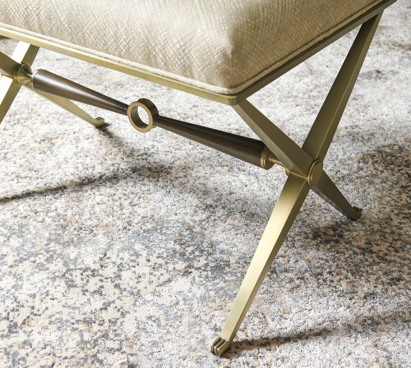 Jonathan Charles Barcelona Upholstered Stool