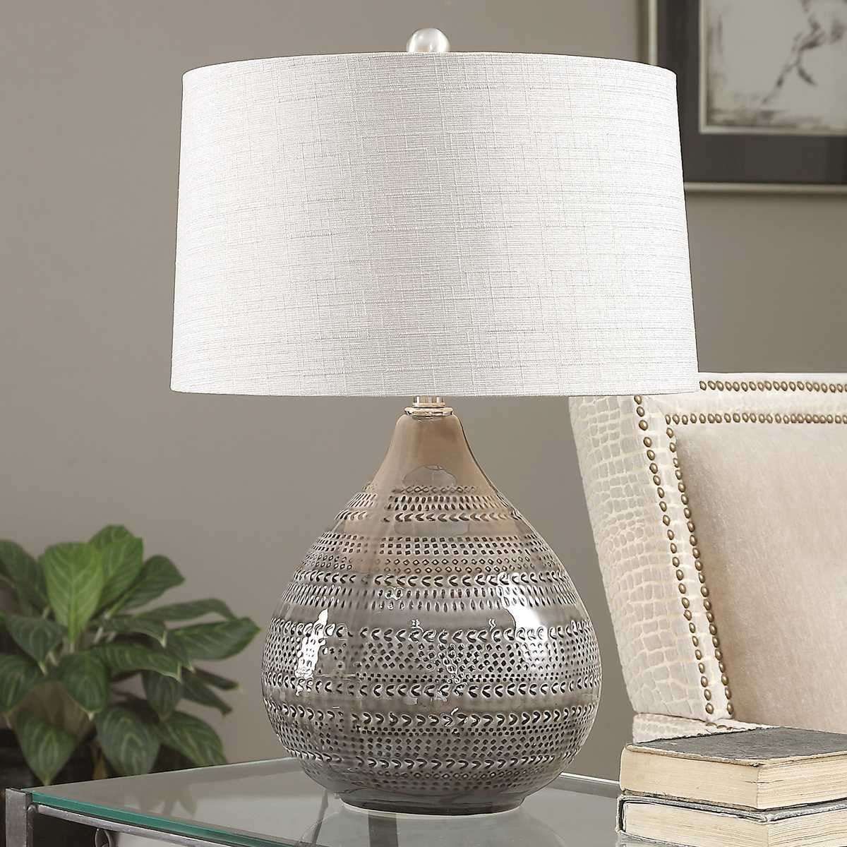 Uttermost Batova Smoke Grey Lamp