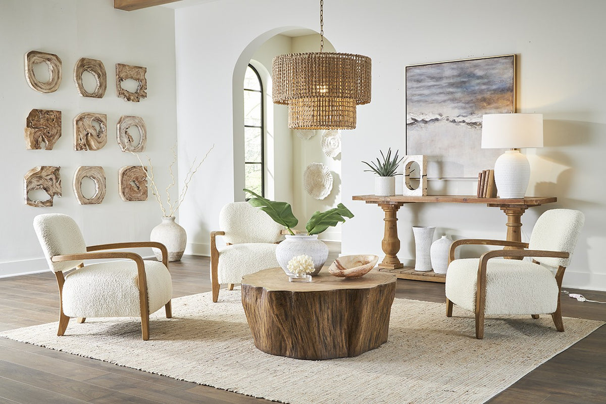 Uttermost Nouveau White Coral Stone Indoor-Outdoor Sculpture