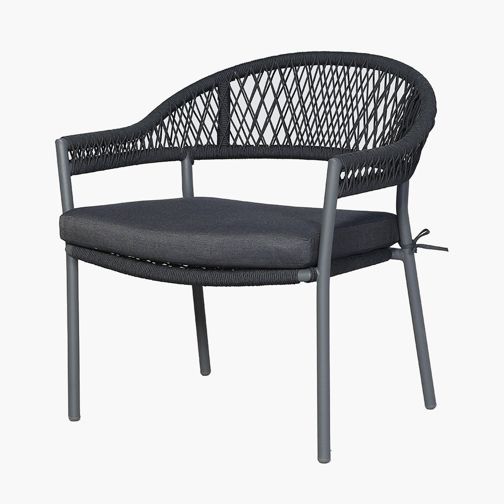 Bazel Outdoor Bistro Set in Teak & Black Outdoor Bistro Sets