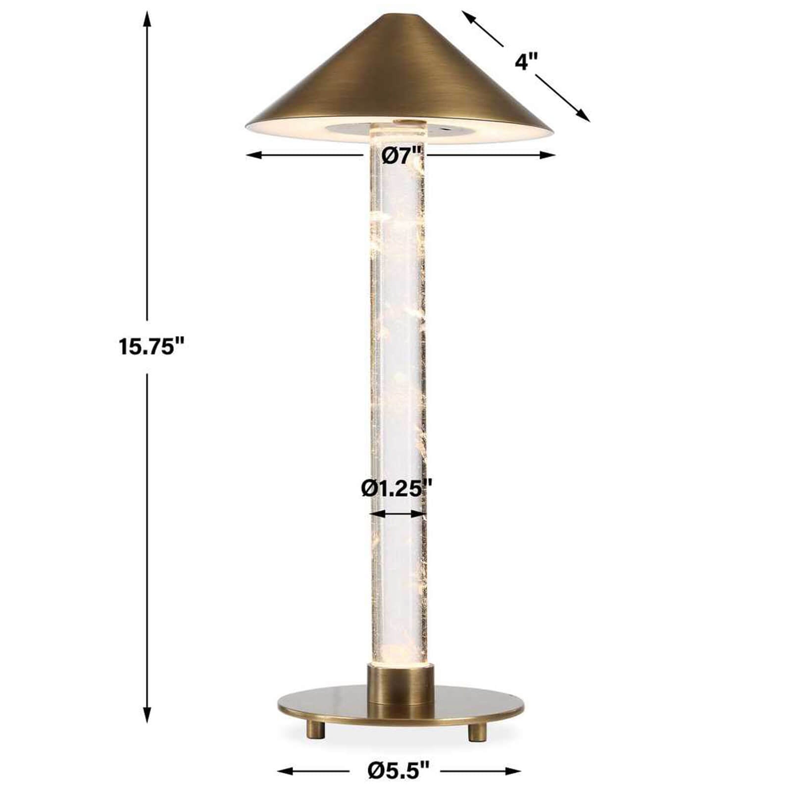 Uttermost Beam Me Up Rechargeable Mini Lamp