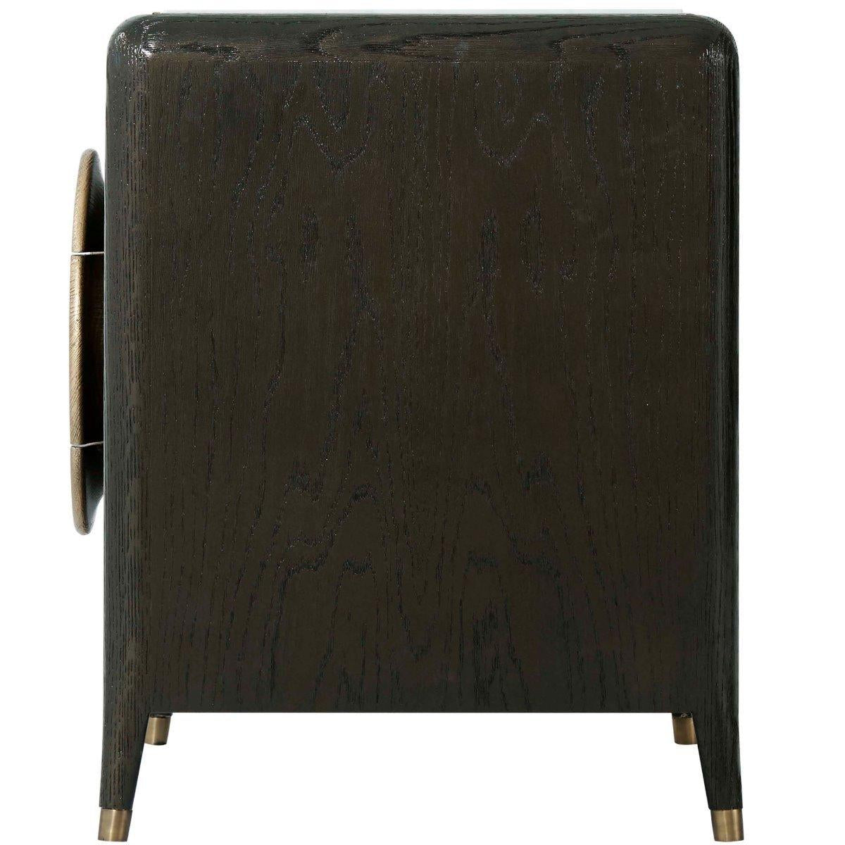 Theodore Alexander Collins Bedside Chest with Marble Top