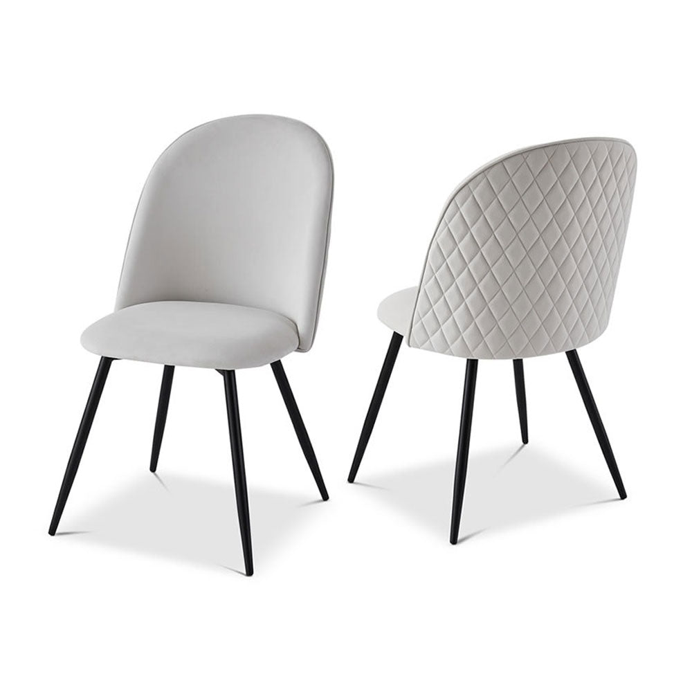 Berkeley Designs Soho Dining Chair in Light Grey (Set of 2) Dining Chair