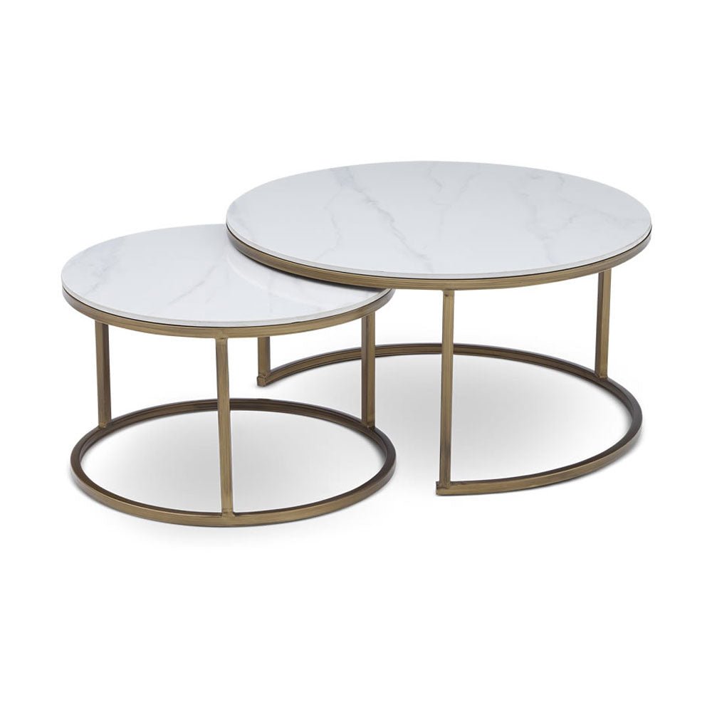 Berkeley Designs Soho Nested Coffee Table in White Coffee Table