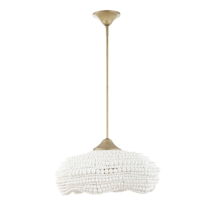 Uttermost Biddeford White Beaded 5-Light Pendant