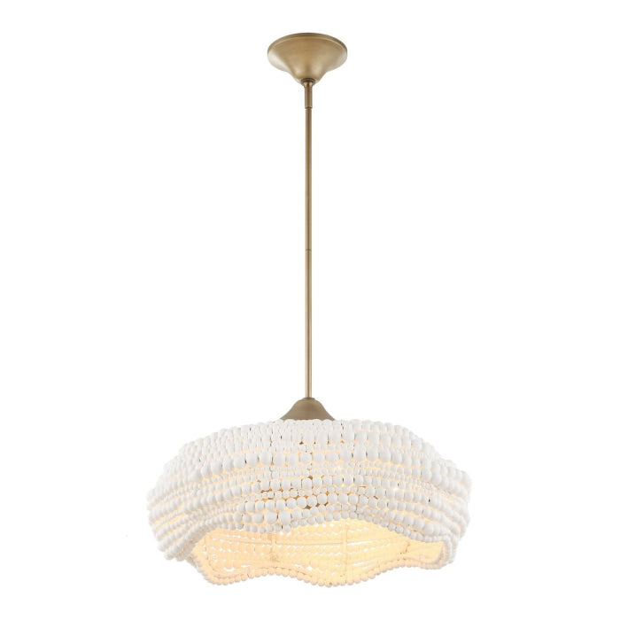 Uttermost Biddeford White Beaded 5-Light Pendant