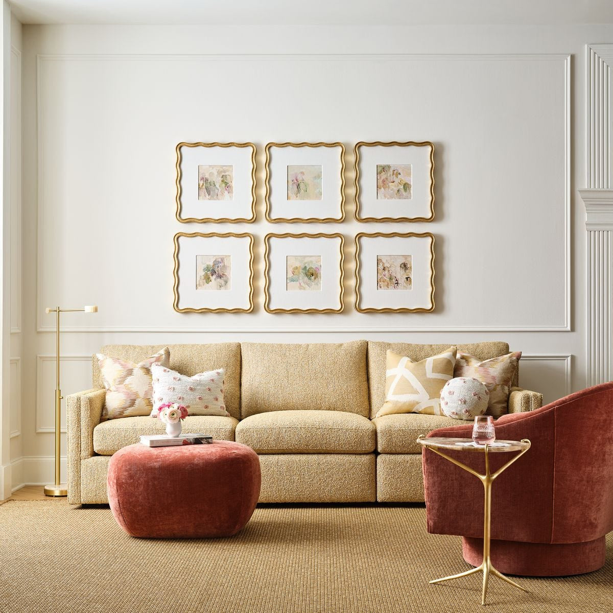 Uttermost Floral Dollop Floor Lamp