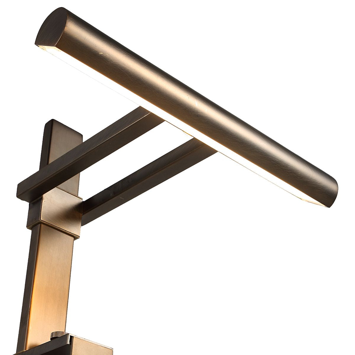 Uttermost Lean On Me Lighted Easel in Travertine/Bronze