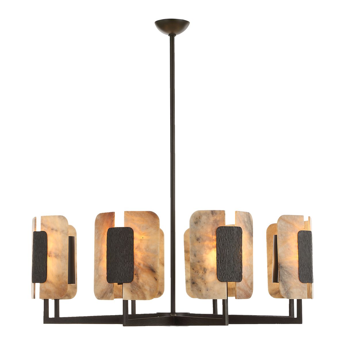 Open Book 8 Light Chandelier