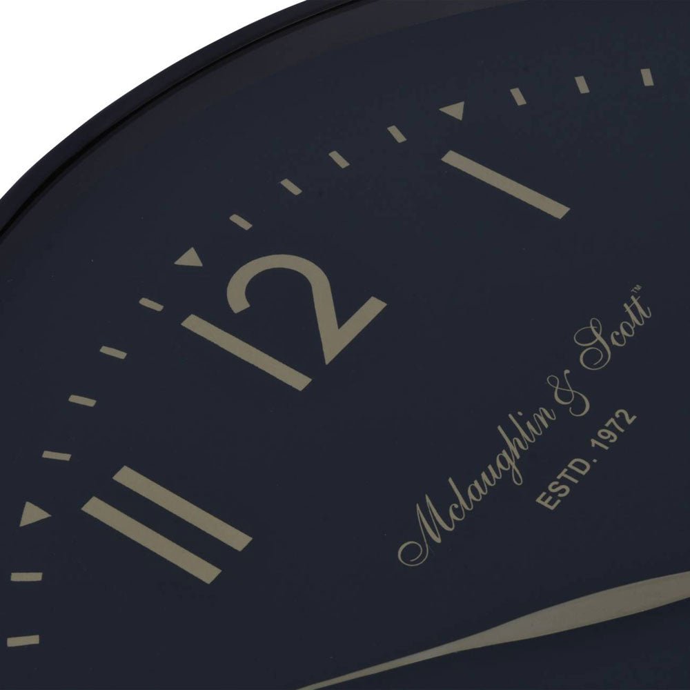 Black Wall Clock with Gold