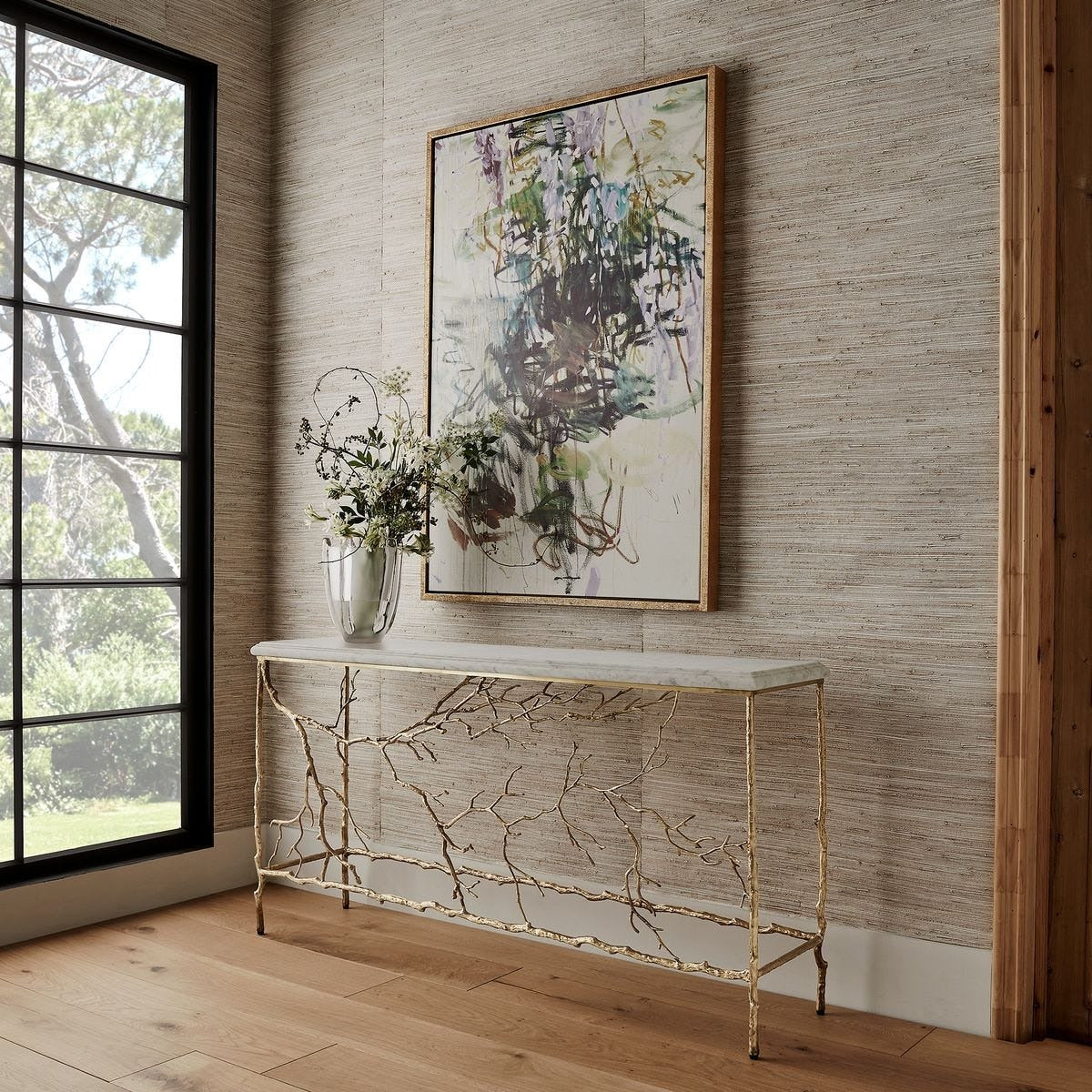Uttermost Golden Chestnut Console Table
