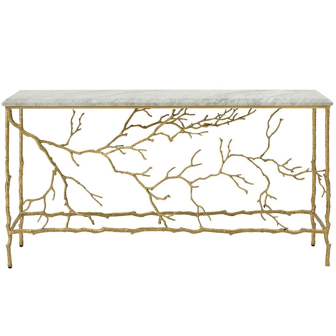 Uttermost Golden Chestnut Console Table
