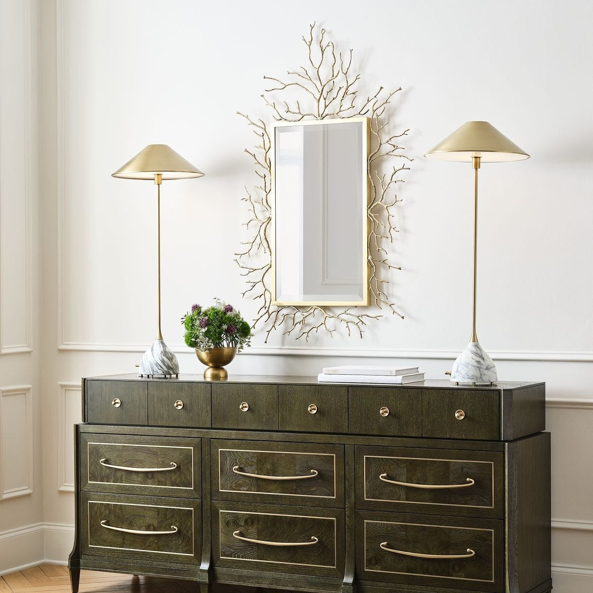 Uttermost Golden Chestnut Mirror