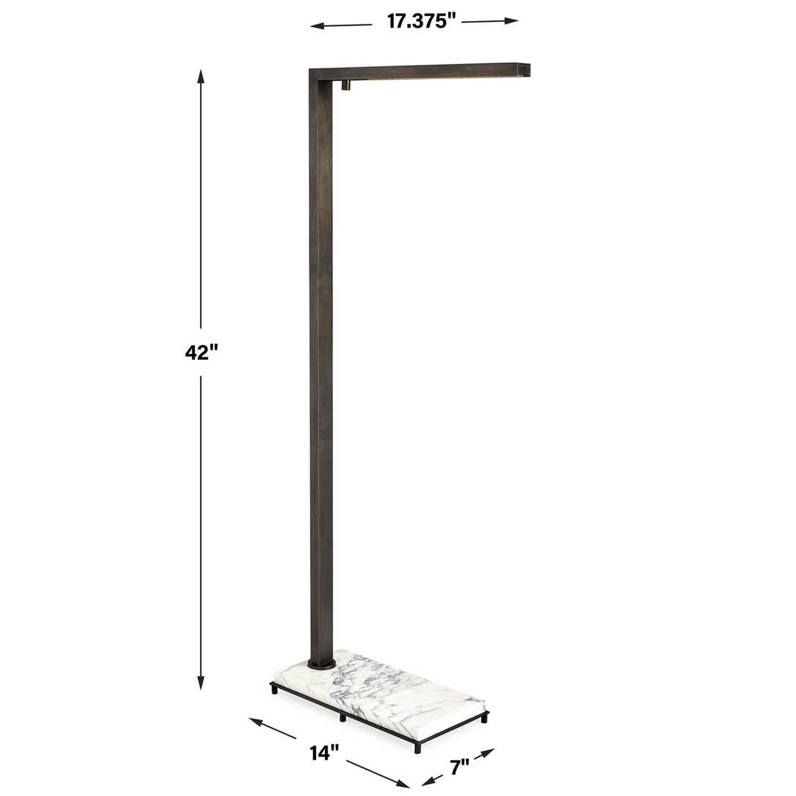 Uttermost Illume Floor Lamp in Marble