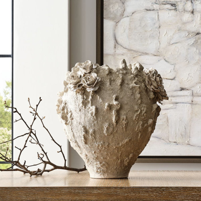 Uttermost Lava Rose Vase
