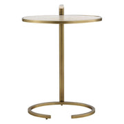 Marbled Pull Up Accent Table
