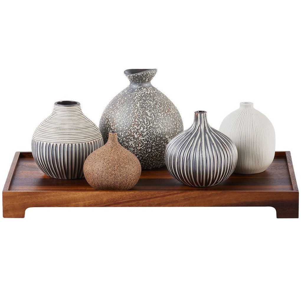 Nestling Vases in Coffee - Set of 5