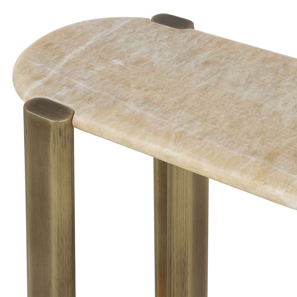 Uttermost Rounded Cantilever Accent Table