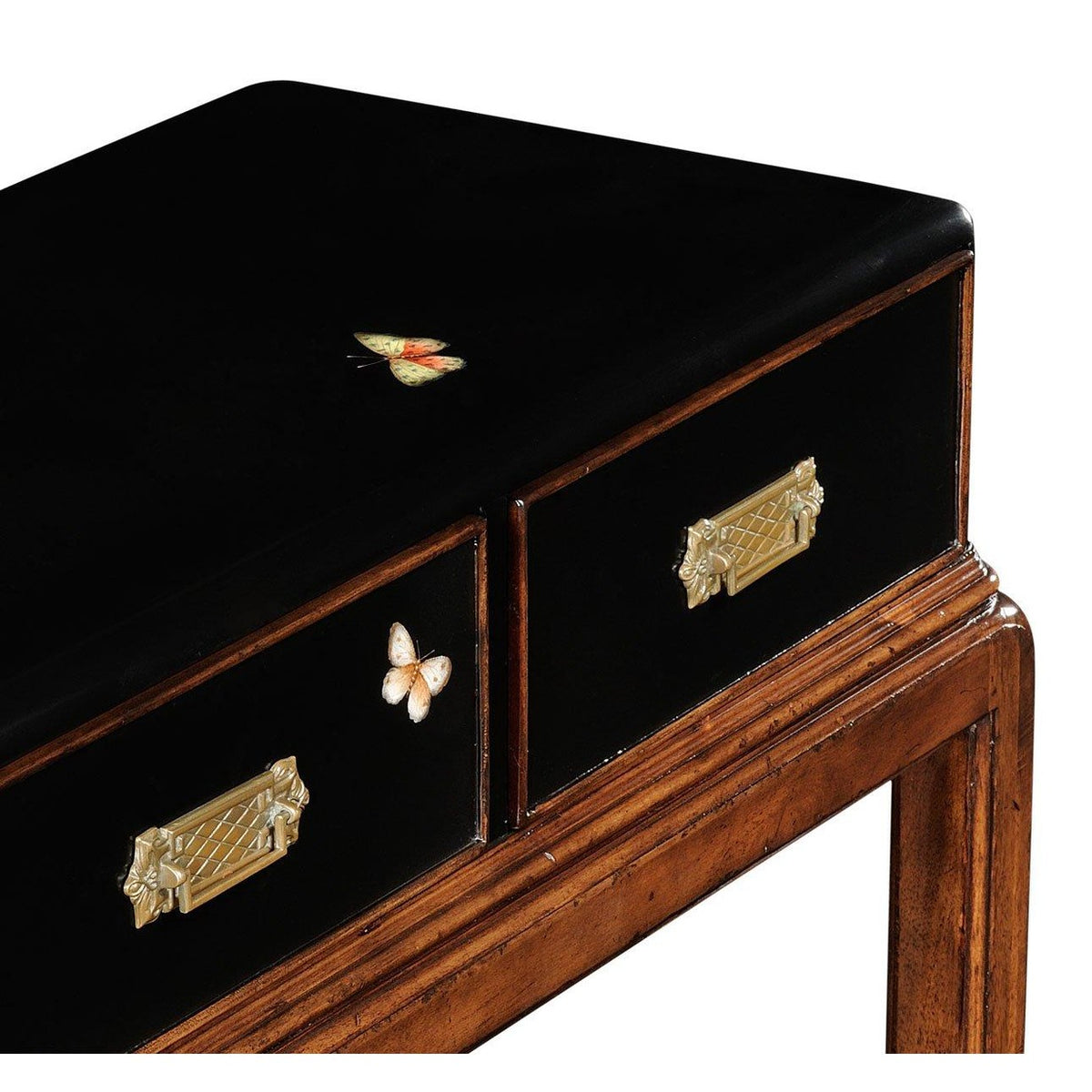 Jonathan Charles Butterfly Console in Walnut