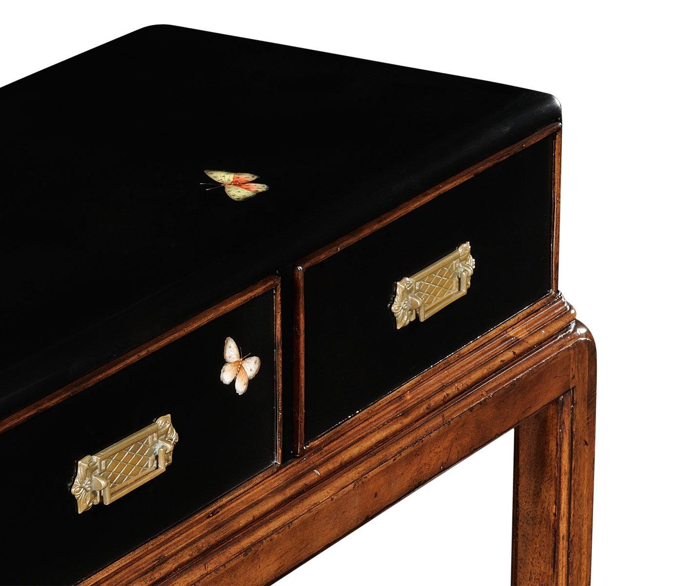Jonathan Charles Butterfly Console in Walnut