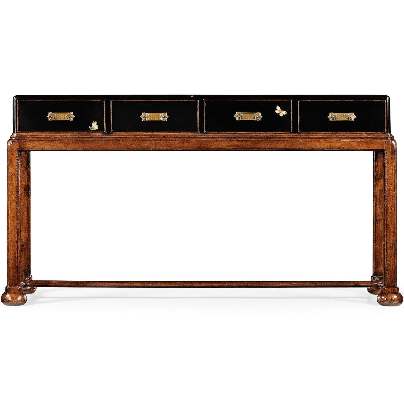 Jonathan Charles Butterfly Console in Walnut