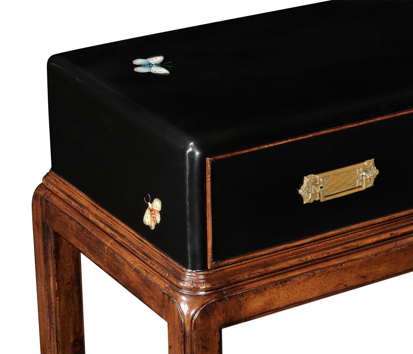 Jonathan Charles Butterfly Console in Walnut