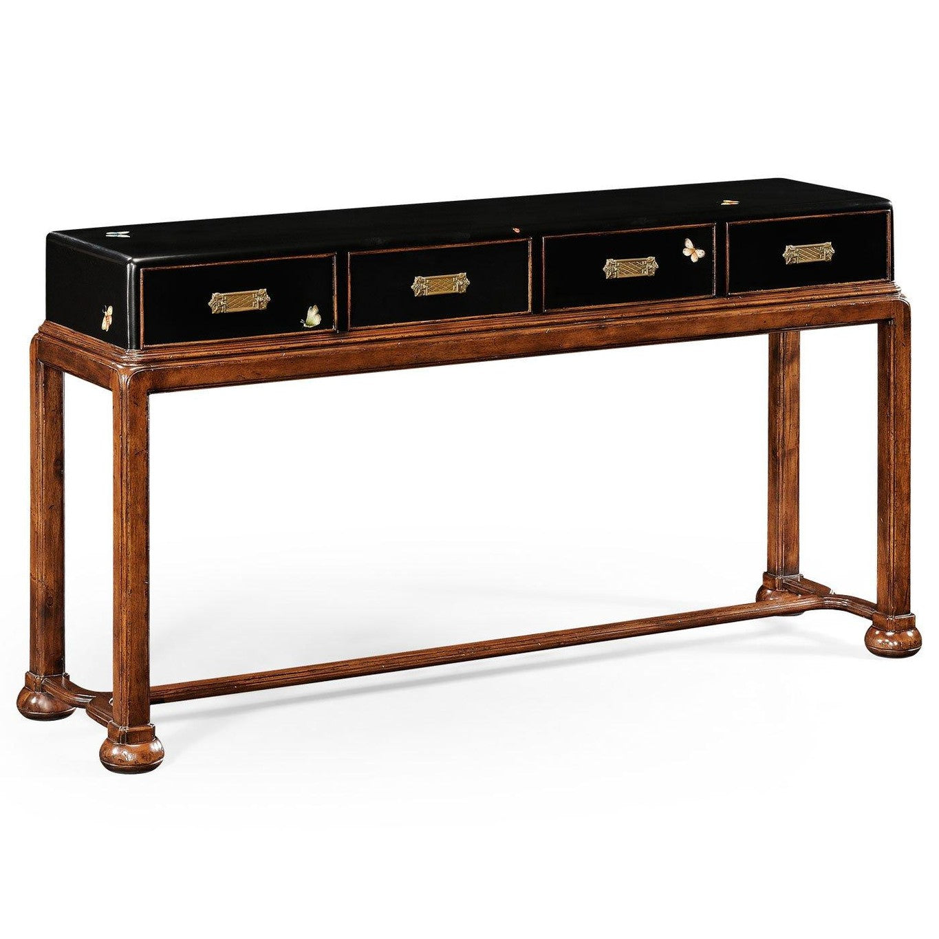 Jonathan Charles Butterfly Console in Walnut