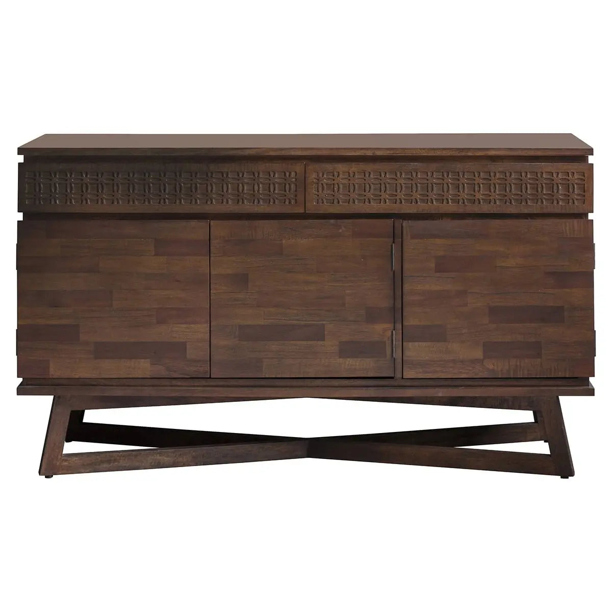 Bohara 3 Door 2 Drawer Sideboard in Brown Sideboard