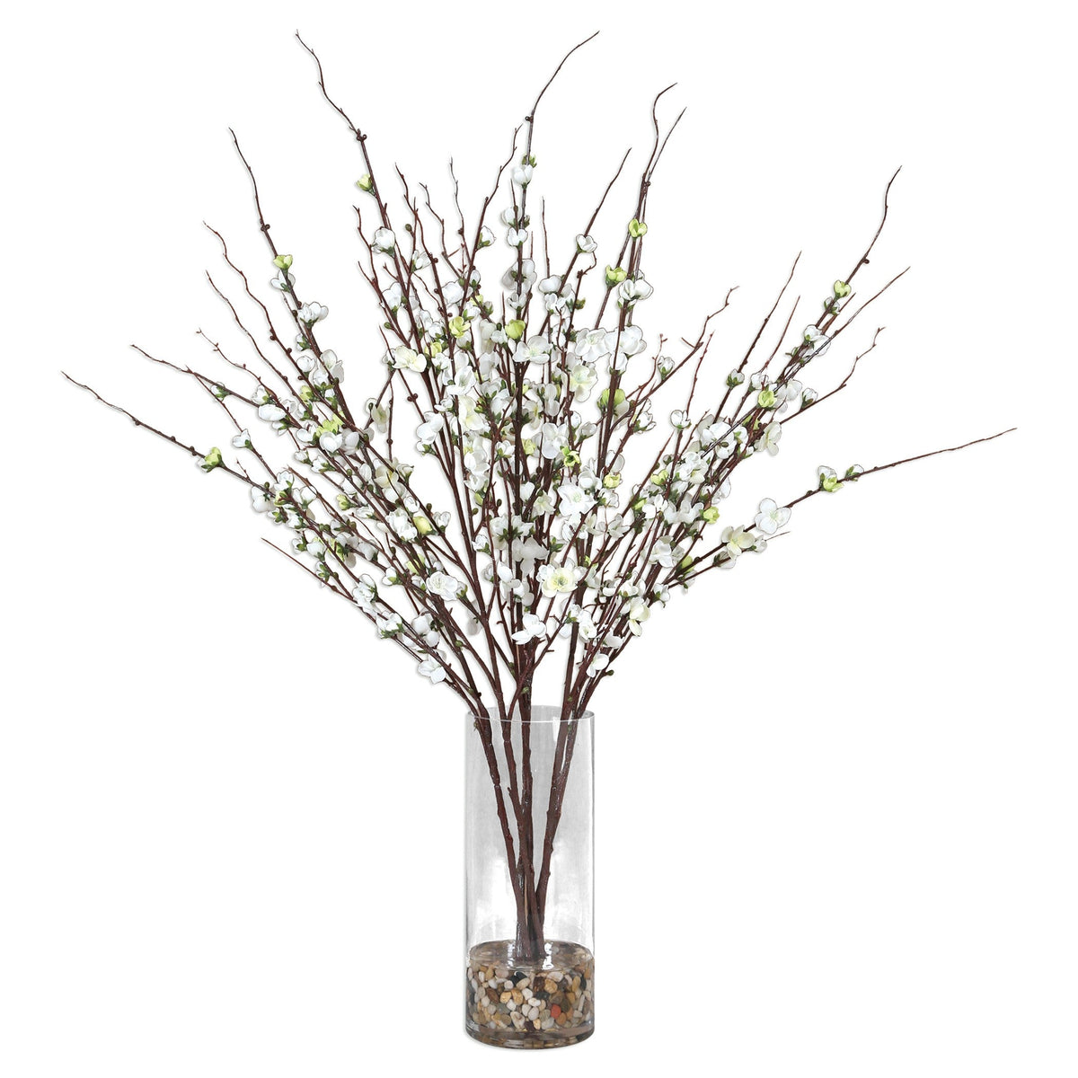  Quince Blossoms Silk Centerpiece
