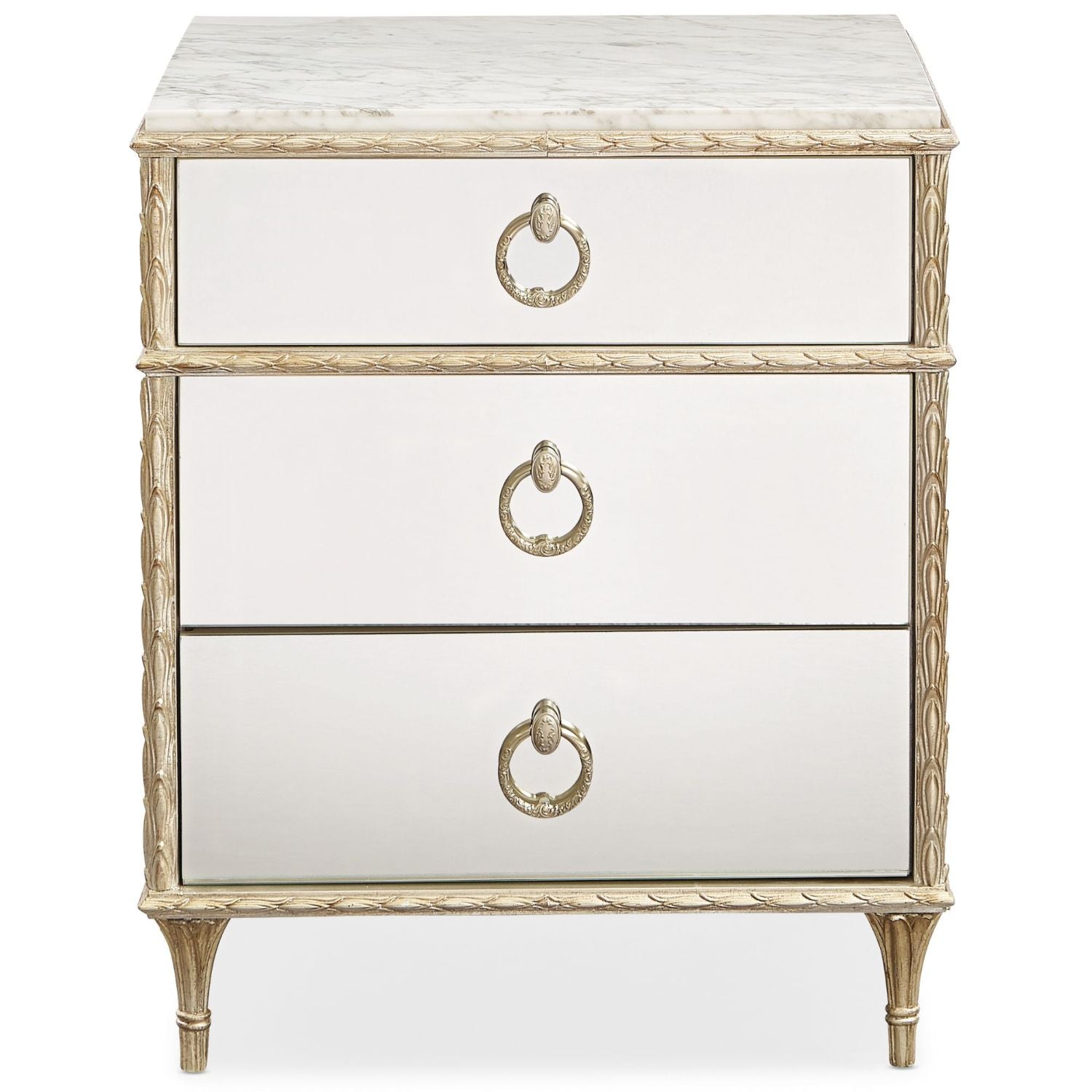 Caracole Fontainebleau Mirrored Bedside Table