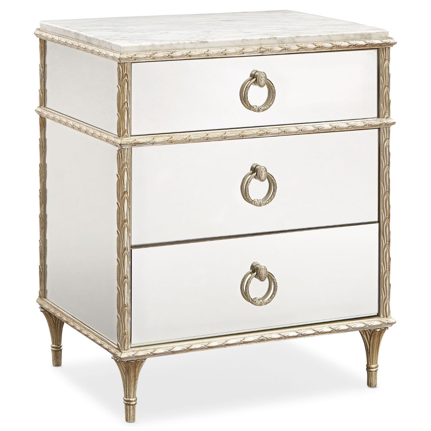 Caracole Fontainebleau Mirrored Bedside Table