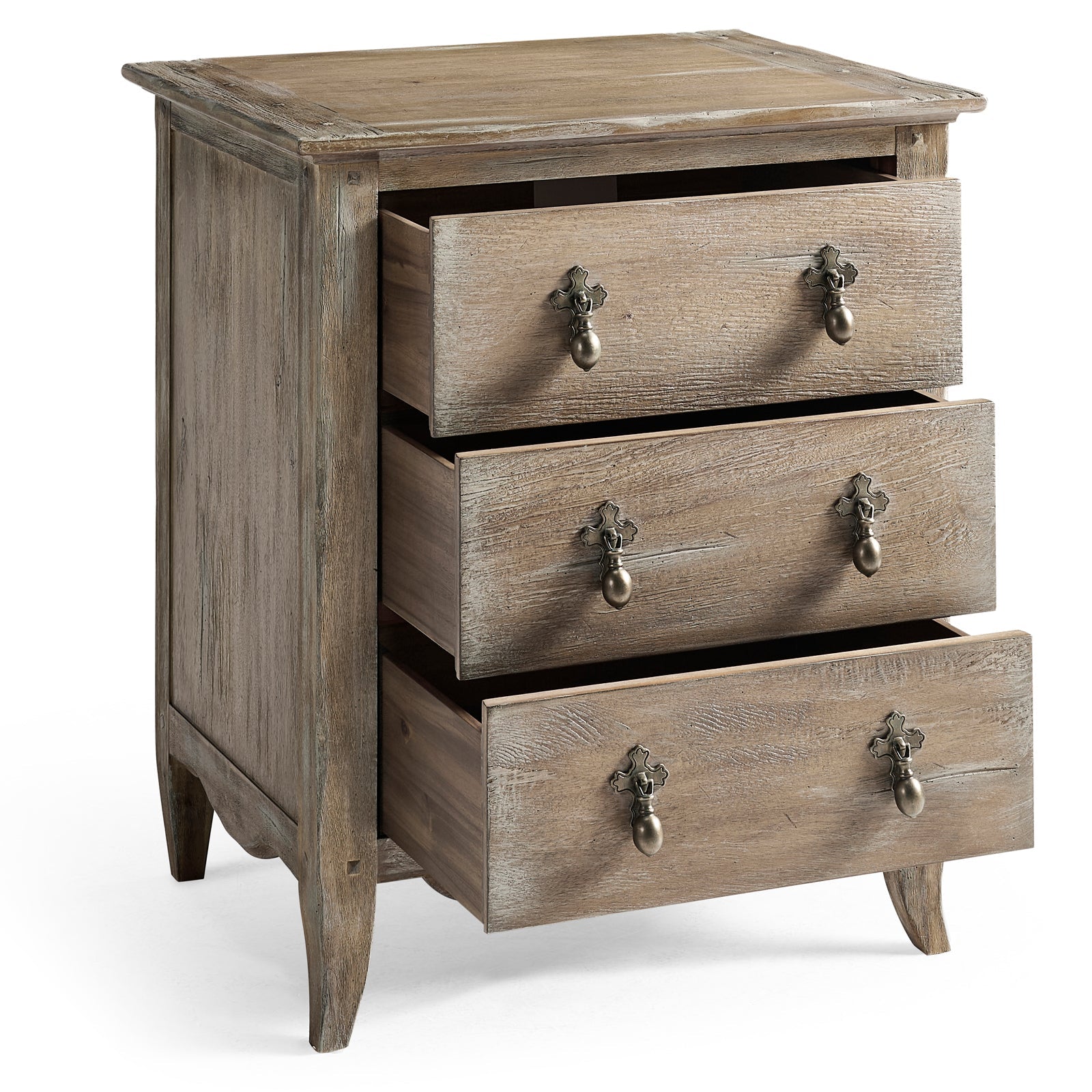 Jonathan Charles Caldera Three Drawer Bedside Table