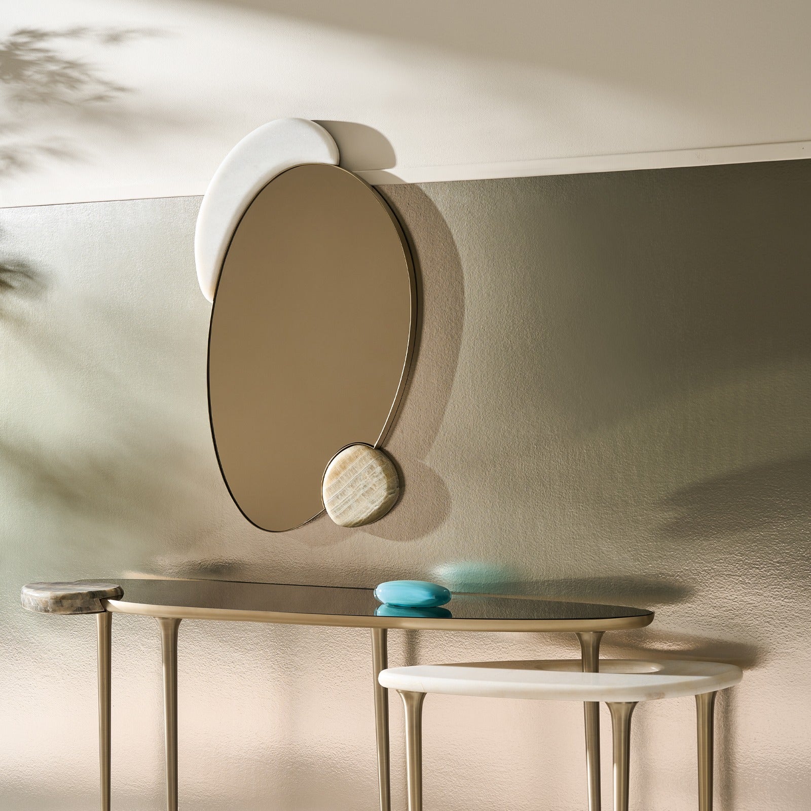 Caracole Echo Organic Mirror in Smoked Bronze
