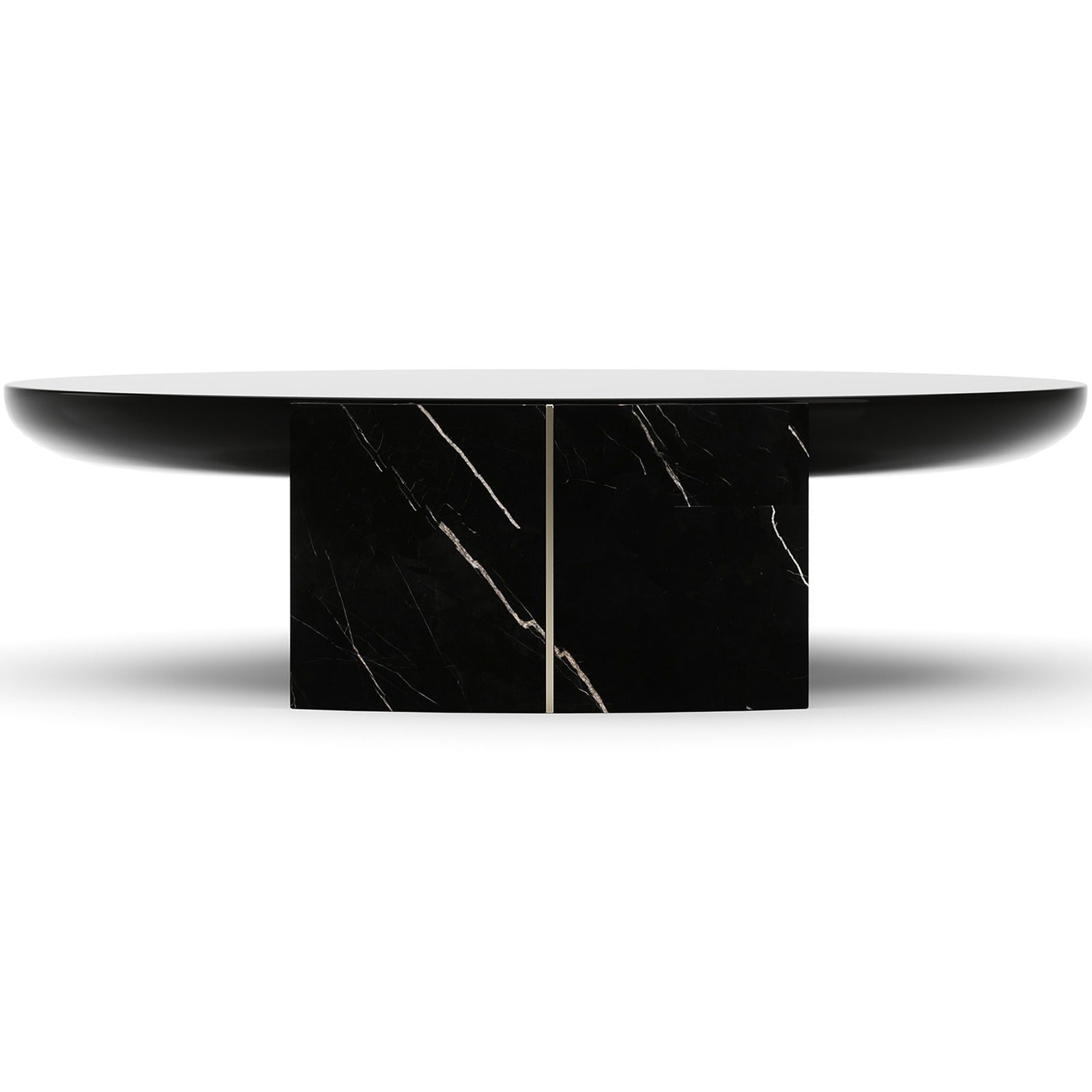 Caracole Overlap Round Coffee Table Dark